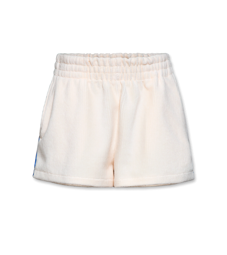 velvet rib shorts natural