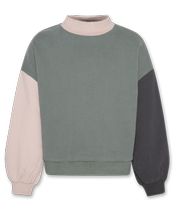 Violeta sweater block dark olive