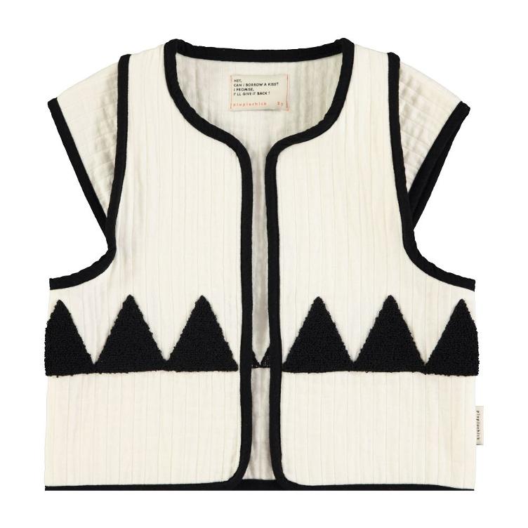 Waistcoat ecr w black triangles