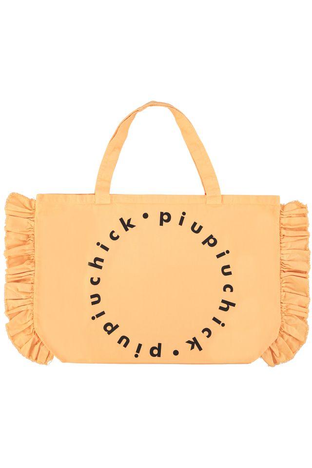 XL logo bag w/ frills peach