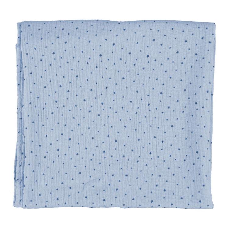 xxl swaddle / blanket blue little stars