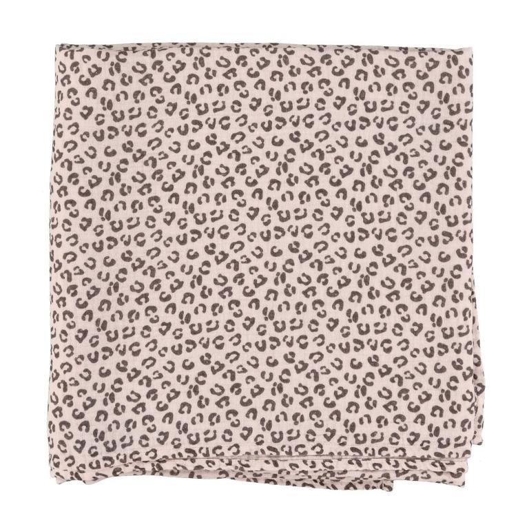 xxl swaddle / blanket pink animal print