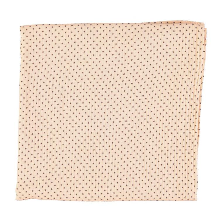 xxl swaddle / blanket pink w little hearts