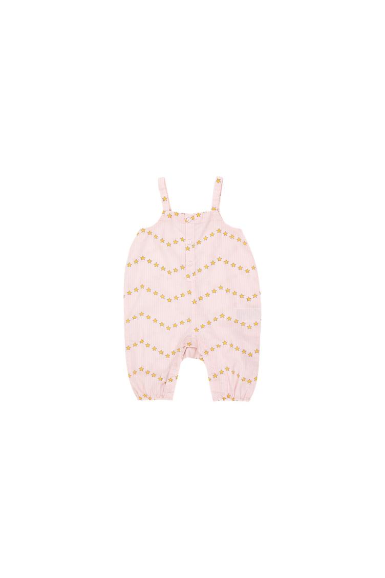 Zig Zag baby dungaree pastel pink