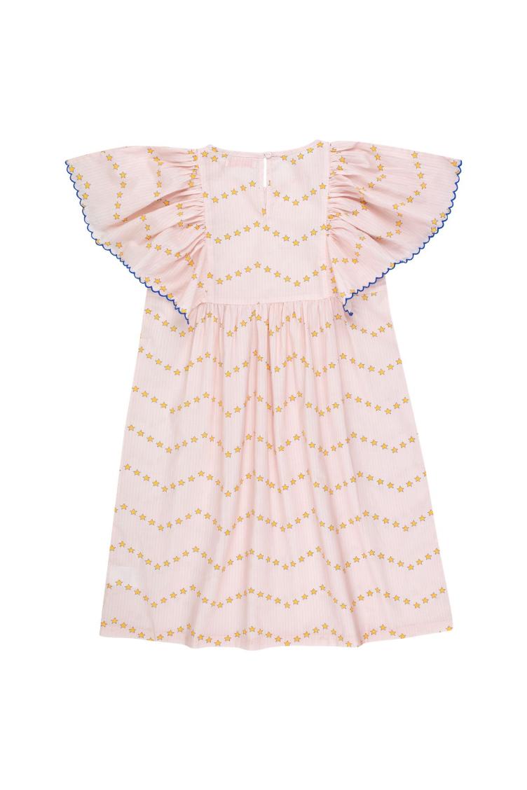 Zig zag dress pastel pink